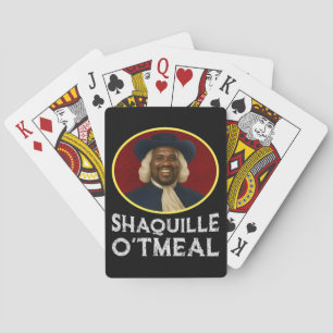 Shaquille Oatfood Funny Meme Spielkarten