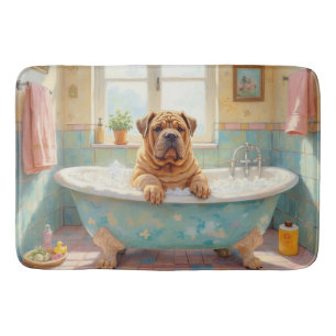 Shar-Pei Badzeit Süße Badezimmer Dekoration Badematte