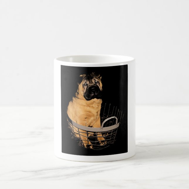 Shar Pei dans la tasse de panier (Centre)