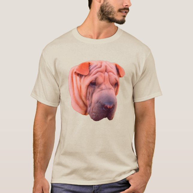Shar Pei Dog Face T-Shirt (Vorderseite)