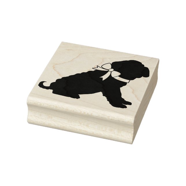 Shar Pei Doppy Puppy Gummistempel (Stempel)