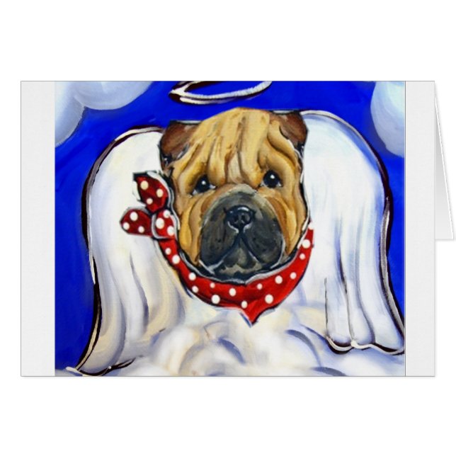 Shar-pei-Engel (Vorderseite (Horizontal))