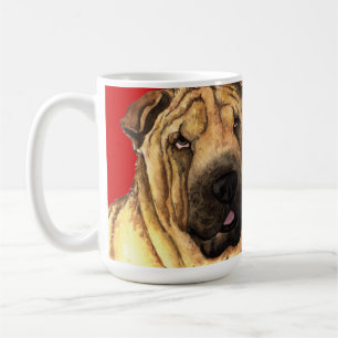 Shar-Pei-Farbblock Kaffeetasse