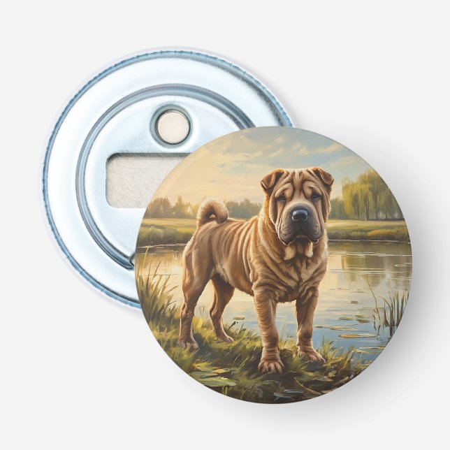 Shar Pei Flaschenöffner (Vorderseite)