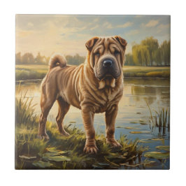 Shar Pei Fliese