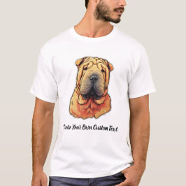 Shar Pei Hund Erstellen Sie Ihren Eigener Text  T-Shirt