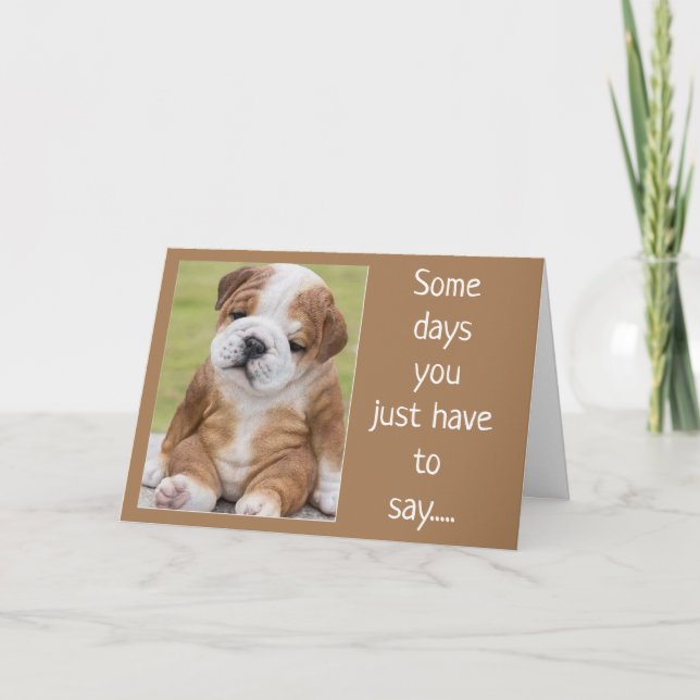SHAR PEI IS A COMEDIAN FOR YOUR BIRTHDAY KARTE (Vorderseite)