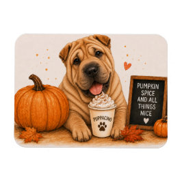 Shar Pei Kürbisgewürz-Magnet Magnet
