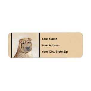 Shar Pei Painting - Niedliche Original Dog Art