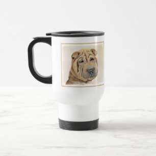 Shar Pei Painting - Niedliche Original Dog Art Reisebecher