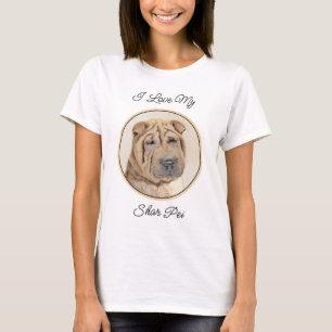 Shar Pei Painting - Niedliche Original Dog Art T-Shirt