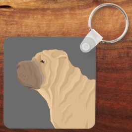 Shar Pei Schlüsselanhänger