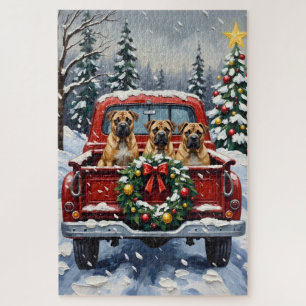 Shar Pei Weihnachten Rotes Lastwagen Ferien