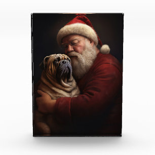 Shar Pei zu Weihnachten Fotoblock