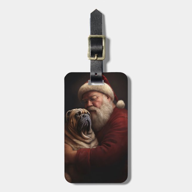 Shar Pei zu Weihnachten Gepäckanhänger (Vorderseite vertikal)