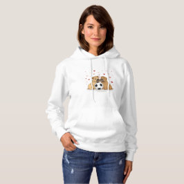 Shar Peis with soccer ball for Valentine's Day Hoodie