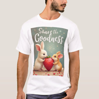 "Share the Goodness" - Dreamy Rabbit & Hamster T-Shirt