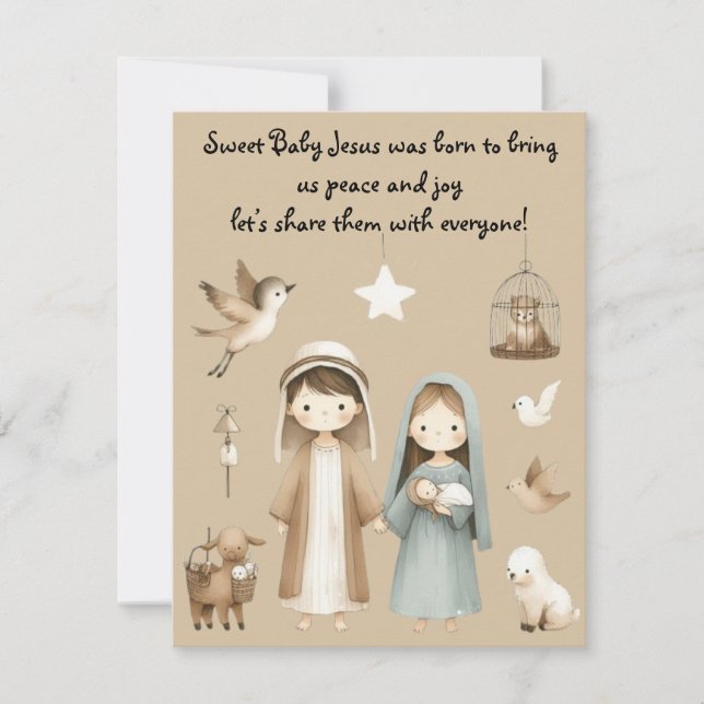 Share the Love this Christmas! Religious Greeting Einladung (Vorderseite)