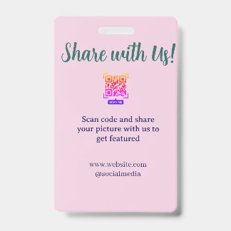 Share your picture scan QR code add website email Ausweis