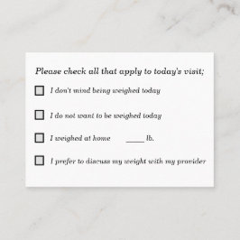 Shared Decision Making for Weigh-Ins Visitenkarte