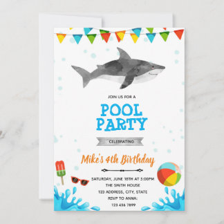 Shari Beach Pool Party Einladung