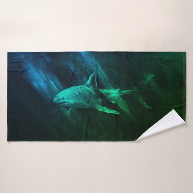 Shark 30 X 60 Bath Towel Badehandtuch (Badehandtuch)