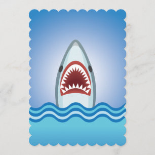 Shark Attack Dive Club Event oder Party auf einem  Einladung