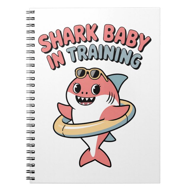 Shark Baby in der Ausbildung | Kinder Notizblock (Vorderseite)