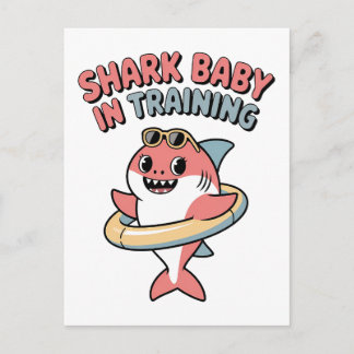 Shark Baby in der Ausbildung | Kinder Postkarte