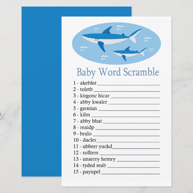 Shark Baby Wortspiel (Vorne/Hinten)