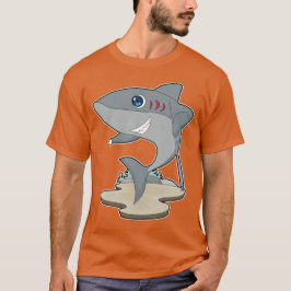 Shark Billiard Queue T-Shirt