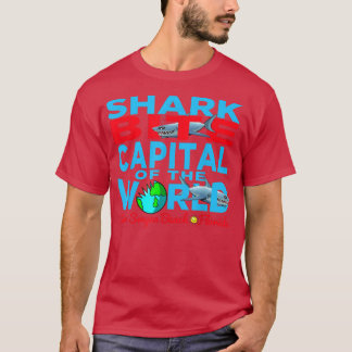 Shark Bit Capital in the World New Smyrna Daytona T-Shirt