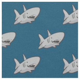 Shark Blue Fabric Stoff