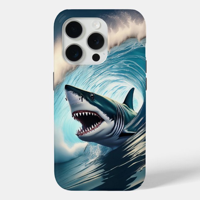 Shark Bump and Bite Case-Mate iPhone Hülle (Rückseite)