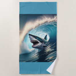 Shark Bump and Bite Strandtuch