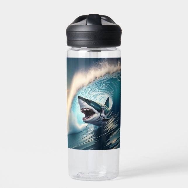Shark Bump and Bite Trinkflasche (Vorderseite)