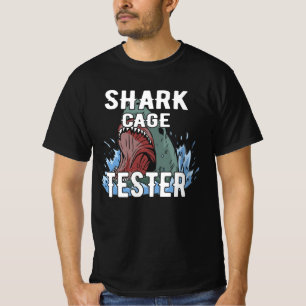 Shark Cage Tester - Funny Ocean Adventure Spaß T-Shirt