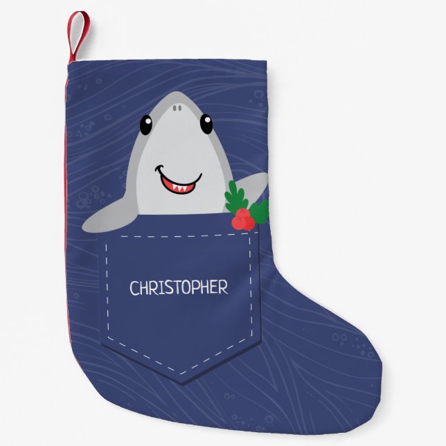 Shark Christmas Strumpf Kleiner Weihnachtsstrumpf (Vorderseite)