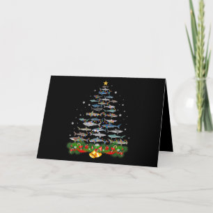 Shark Christmas Tree Shark Lovers Ohrts Karte