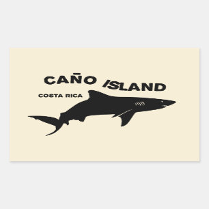 Shark Diving Caño Island - Costa Rica Rechteckiger Aufkleber