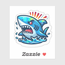 Shark Drawing: Deep Water Stickers #15 Aufkleber
