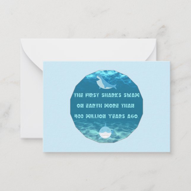Shark Fact  Mitteilungskarte (Vorderseite)