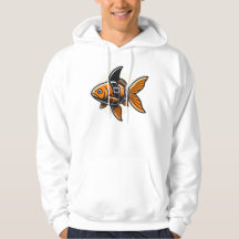 Shark-Fin-Goldfisch-T-Shirt von Vin Zzep