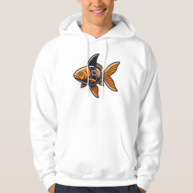 Shark-Fin Goldfish T-Shirt by Vin Zzep Hoodie (Vorderseite)