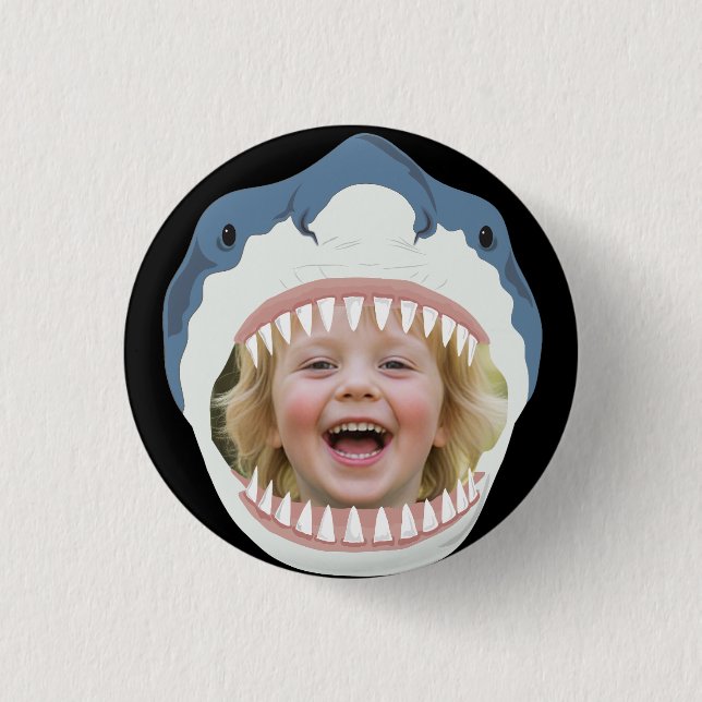 Shark Food Your Photo Eaten By Sharks Button (Vorderseite)