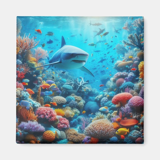 Shark Fridge Magnet (Devant)