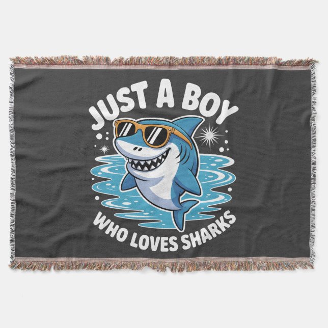 Shark Funny Quote  Decke (Vorderseite)