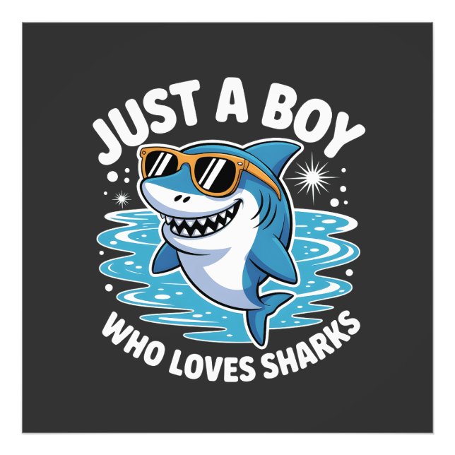 Shark Funny Quote  Fotodruck (Vorne)
