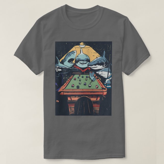 Shark Funny TeamFunny Gift Zip  T-Shirt (Design vorne)