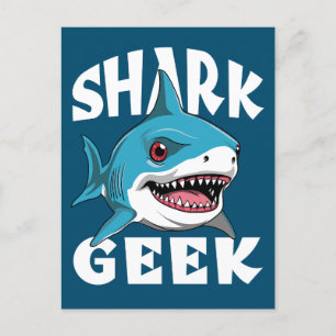 Shark Geek - Niedliches Design für Haifische Postkarte